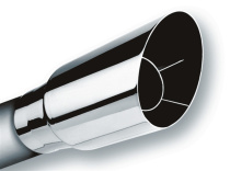 Utblås 2.5'' Inlopp / 3.5'' Utlopp Singel Runda Angle-Cut Intercooled Borla